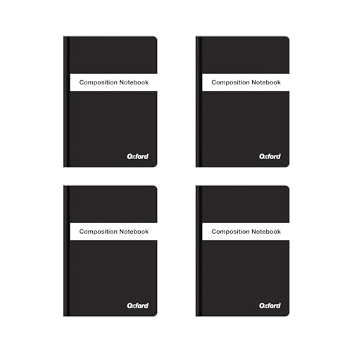 Oxford Poly Composition Notebook 4 Pack, Notebooks for School, School Supplies,…