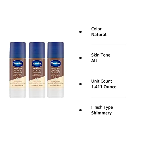 Unilever Vaseline Cocoa Shimmer Jelly Stick GLOW UP Body Luminizer For