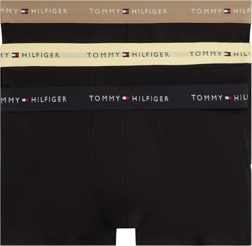 Calzoncillos bóxer Pack de 3 Hombre Trunks de algodón elástico, Negro (Blk/Citrnela/Woodridge), M