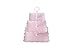 3-Tier Porcelain Cupcake Stand/Wedding Cake Stand ,Square Serving Platter, by HITFUN
