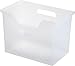 IRIS USA OTFB-L Desktop File Box, Large, Clear, 4 Count