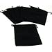 HOSL 100 Pack 3x4 Velvet Bags with Drawstrings Black Jewelry Pouch Velvet Gift Bags Small for Necklace Earrings Bracelet Goodies Candy Wedding Festival Party Favor