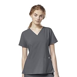 WonderWink W123 Women's Flex Back Stylized V-Neck