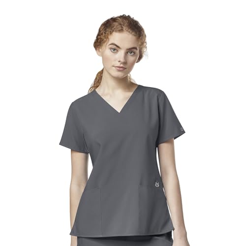 WonderWink W123 Women's Flex Back Stylized V-Neck