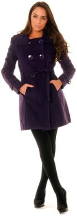 manteau prune femme