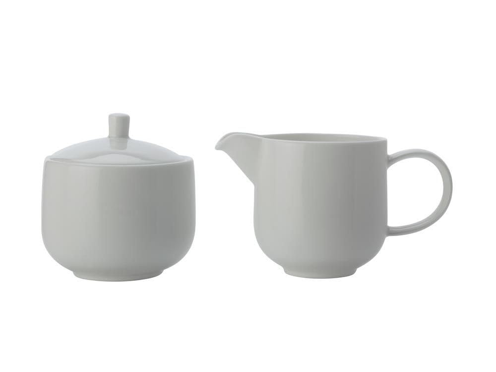 Maxwell & Williams Cashmere Creamer and Sugar Bowl, Fine Bone China, White, 2 Piece Milk Jug and Sugar Pot Set