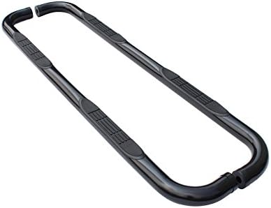 3" Round Carbon Steel Side Step Rail Nerf Bar Running Boards Fit 1999-2013 Chevy Silverado / GMC Sierra 1500 / 2500 / 2500 HD / 3500 / 3500 HD Regular Cab