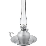 DANFORTH - Pewter Chamber Lamp - Satin Finish - 8 3/4 Inches Tall - Handspun - Made in USA