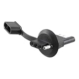 CURT 58404 4-Way Flat Vehicle-Side Trailer Wiring Adapter for 1-1/4-Inch License Plate Light Hole