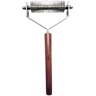 Mars Coat King Double Wide Dematting Undercoat Grooming Rake Stripper Tool for Dogs and Cats, Stainless Steel with Wooden Handle, Made in Germany, 30-Blade