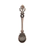 BIUBIU Flowers Coffee Spoon, Dark Bronze