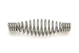Spring Stove Handle, Stainless Steel Finish, Tapered At Both Ends. Max Diameter: 1-1/2