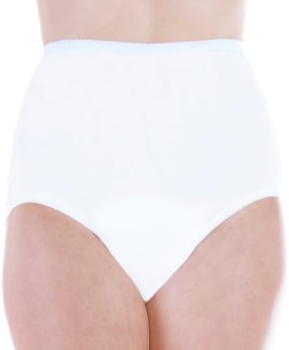 White Nylon and Lace Incontinence Panties for Girls XL