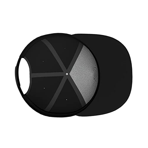 WAYABO California Flag Bear Hip-Hop Baseball Cap Adjustable for Men Women Flat Bill Brim Visor Hat Unisex Black