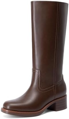 Amazon.com | Liliana Women's Wedge platform Mid Calf knee High