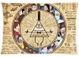 Unique Gravity Falls Custom Zippered Pillow Cases Soft And Confortable 20x30 (Twin sides)