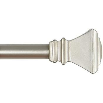 Amazon.com: KAMANINA 1 Inch Curtain Rods Single Window Rod ...