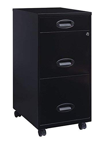 Lorell LLR17427 SOHO Mobile Cabinet, Black (Renewed) - Thumbnail 3