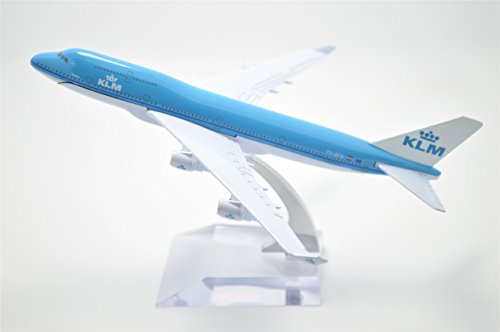 TANG DYNASTY(TM) 1:400 16cm Boeing B747-400 KLM Metal Airplane Model Plane Toy Plane Model