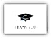 Wildvalley Design Graduation Cap Thank You Cards - 24 Cards & Envelopes