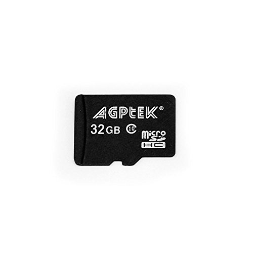 AGPTEK 32GB Class 10 Micro SD Card with Adapter for MP3 Player, Black