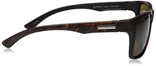 Suncloud Rambler Sunglasses, Blackened Tortoise Frame/Brown Polycarbonate Lens, One Size