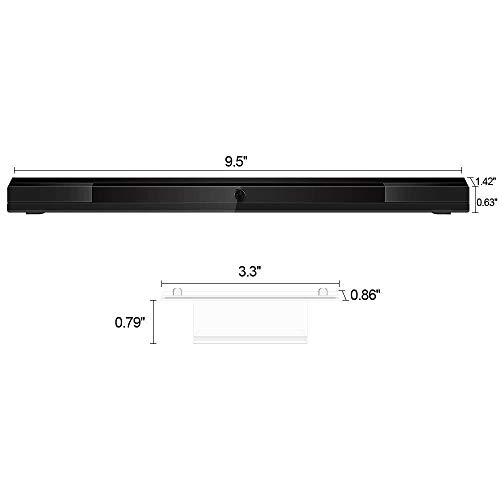 Maliralt Wii Sensor Bar Wireless, LP04 Wii U Wireless Signal Receiver Motion Sensor Bar Infrared Ray Inductor with Stand Compatible with Nintendo Wii/Wii U Console. - Thumbnail 7