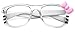 Non-Prescription Clear Lens Hello Kitty Bow Tie Women Girls Fashion Glasses