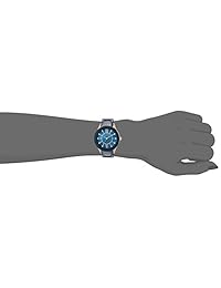 Anne Klein metal y cerámica Vestido reloj de cuarzo para mujer, color: azul (Modelo: AK   2388rgnv)