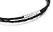 FIBO STEEL 4mm Stainless Steel Braided Leather Necklace for Men Women Rope Chain, 16-30 inches
