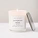 Sweet Water Decor Candles | Spa Scented Soy Wax Candle for Home | 11oz Jar Candle with Wood Lid, 50+ Hour Burn Time, Made in the USA (Lavender and Sage, Metal - 11 oz)