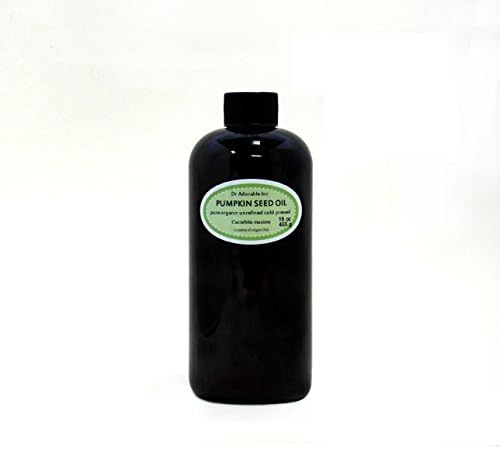 Organic Pure Carrier Oils Cold Pressed 16 Oz/1 Pint (Pumpkin Unrefined Oil)