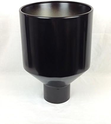 5" Inlet 12" Outlet 18" Long Rolled Angle Gloss Black Diesel Performance Exhaust Tip