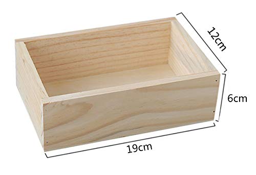 Comprar Kentop Caja de madera universal sin tapa para almacenamiento
