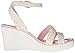 crocs Women's Leigh Graphic W Wedge Sandal, White/Pearl Pink, 8 B(M) US