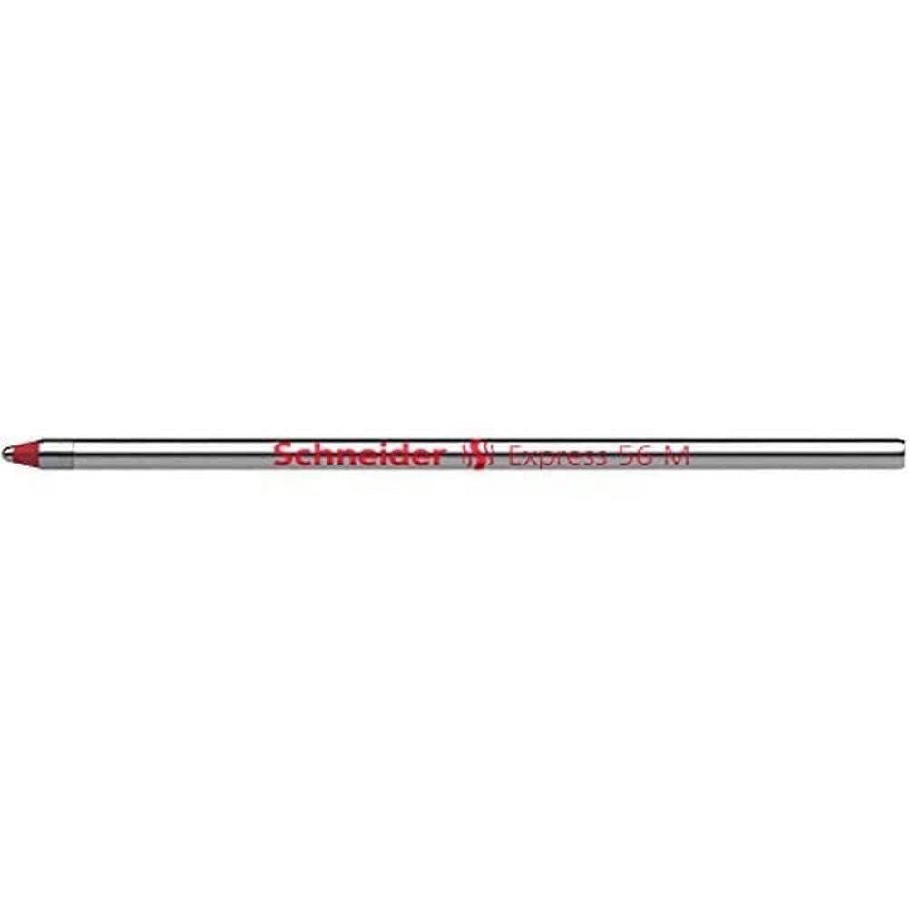 Schneider Express 56 Writing Instruments Ballpoint Pen Refill with Stainless Steel Tip Permanent Medium Red