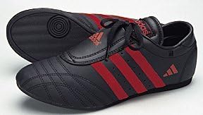 Adidas II Low Cut Martial Arts Sneaker Black with Red Stripes size 12