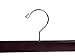 Amber Home Retro Wooden Pants Hangers with 2-Adjustable Clips, Walnut Wood Skirt & Trouser Hangers for Jeans, Slacks, Shorts (Vintage, 10 Pack)