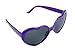 zeroUV Oversized Heart Shaped Sunglasses UV400 Cute Trendy Love Fashion Eyewear for Women 52mm (Purple)