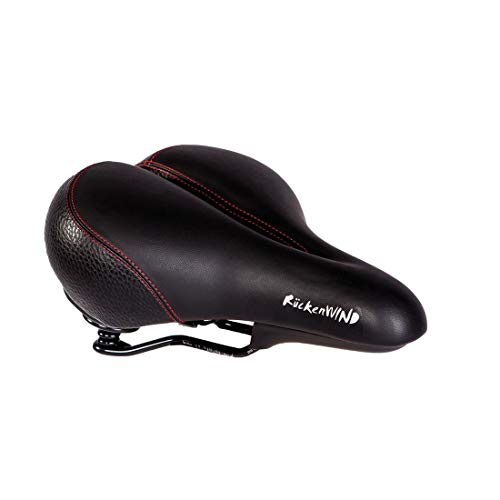 P&P pro cycling P&P Selle Confortable Dorwind 802, uni, 265 x 210 mm, 700 g, Noir/Rouge
