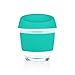 JOCO 8oz Glass Reusable Coffee Cup (Mint)
