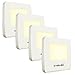 Emotionlite Plug-in Night Lights, Warm White LED Nightlight, Dusk to Dawn Sensor, Kids, Adult, Bedroom, Hallway, Bathroom,Kitchen, Stairways, Corridor, UL Listed, 4 Pack