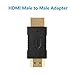 Female/Male HDMI to VGA Dongle Adapter with Audio,2Ft,Universal Active HDMI-VGA Connector Cable 1080P,Adaptador/Convertidor HDMI Out to VGA, Convert PS4,Xbox,TV Stick,PC,Laptop to Monitor,Projector