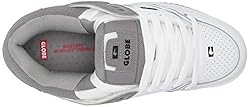 Globe mens Fusion Skate Shoe, White/Grey Split, 8 US