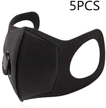 ruimingt Breathable Protective Mask Air Purifying Mask Mouth Dust Haze Fog Respirator Black Sponge Ear Loop Masks