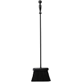 Rocky Mountain Goods Hearth Brush - Heavy Duty Long Handle Metal Fireplace Brush Broom - Easy Sweep Ash Design