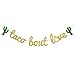 Glamoncha Taco Bout Love Gold Glitter Banner Sign Garland for Mexican Fiesta Themed Bridal Shower Bachelorette Party Wedding Decorations