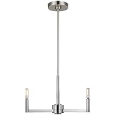 Generation Lighting 3164203-962 Fullton Chandelier, 3-Light 180 Total Watts, Brushed Nickel Silver