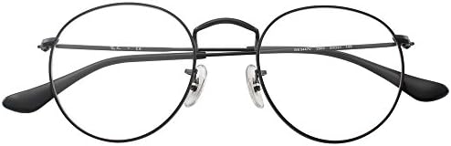HENRIYETI Classic Round Metal Clear Lens Glasses Frame Unisex Vintage Designer Circle Eyeglasses-black