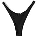 COSPOT Brazilian Bikini Bottom Thong Cheeky V Style for Women, Black S